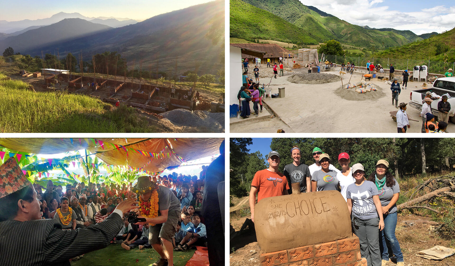 CHOICE Humanitarian outreach projects - Nepal, Ecuador &amp; Mexico